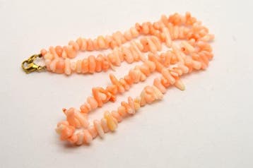Koraal - Vintage Pink Coral - 24,92 g - Halsketting, Verzamelen