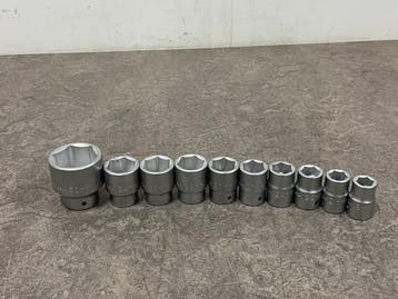 Veiling - Tengtools dopsleutelset 10-delig 19-50mm, Nieuw