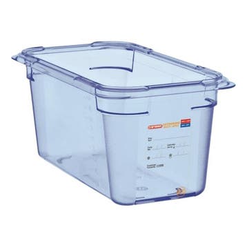 Voedseldoos blauw | 1/4 GN 265x163x150(h)mm Araven, Verzenden, Nieuw in verpakking