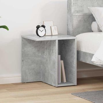vidaXL Bijzettafel Beton Grijs 37 x 32 x 40 cm Bewerkt hout, Verzenden, Nieuw