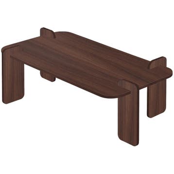 Evila Salontafel - Houtkleurig - Nieuw/Ongebruikt - Melamine, Verzenden, Nieuw, 100 tot 150 cm, Scandinavisch