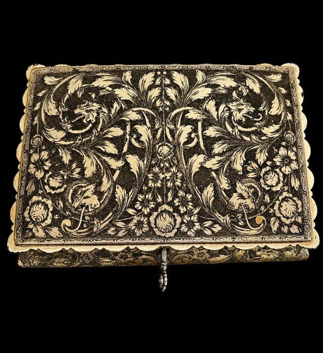 Boîte à bijoux - Plaqué(e) argent, Antiek en Kunst, Curiosa en Brocante