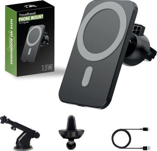 2dekans | Travelhawk Magsafe Telefoonhouder Auto - Geschikt, Auto diversen, Auto-accessoires, Ophalen of Verzenden