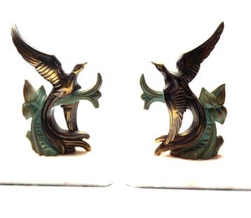 Boekensteunen Vogels - Art Deco - Boekensteunen (2) -