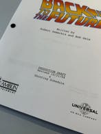 Back to the Future - Production Draft, Shooting Schedule and, Nieuw