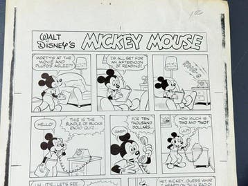 Disney - Stripverhaalbewijs - Mickey Mouse Comics (1982), Nieuw