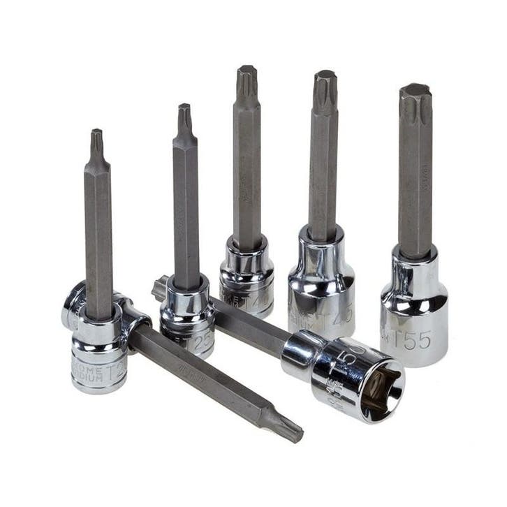 Torx doppenset op stift 7 delig met 3/8 en 1/2 aansluiting, Bricolage & Construction, Boîtes à outils, Enlèvement ou Envoi