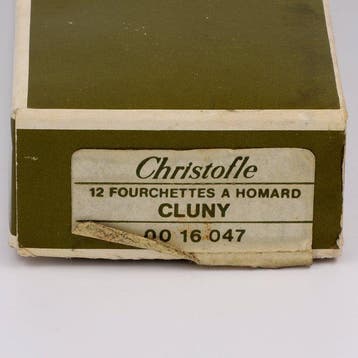 NO RESERVE - Christofle model Cluny - Kreeftvorken -