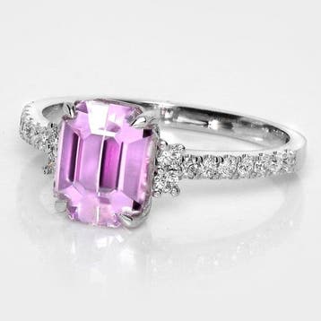 Sans prix de réserve - Bague - 14 carats HRD 2,82 ct rose,