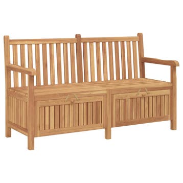 vidaXL Tuinbank met opslag 150 x 60 x 90 cm Massief Teakhout, Tuin en Terras, Verzenden, Nieuw