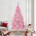 vidaXL Kunststof Voorverlichte Kerstboom met 300 LED Roze, Diversen, Kerst, Verzenden, Nieuw