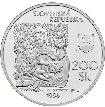 Slowakije. 200 Korún 1998 - PCGS MS68