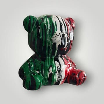 RED - sculptuur, Bear italian - 19 cm - Hars - 2026
