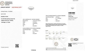 Ring - 18 karaat Witgoud - 2.77ct. tw. Diamant (Natuurlijk), Nieuw