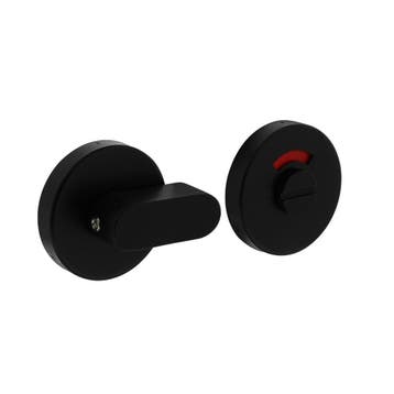 WC slot comfortknop rond verdekt RVS mat zwart - met vrij..., Doe-het-zelf en Bouw, Ophalen of Verzenden, Nieuw, Slot