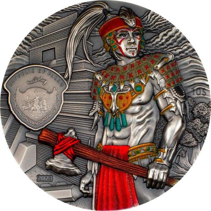 Palau. 10 Dollars 2023 Mayans - Lost Civilizations, with Box, Postzegels en Munten, Munten | Europa | Niet-Euromunten