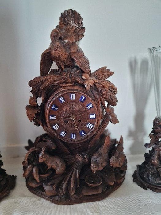 Pendule Forêt-Noire (3) - Bois - 1850-1900, Antiek en Kunst, Curiosa en Brocante
