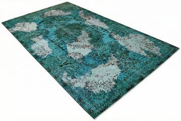 Turkoois vintage - Vloerkleed - 285 cm - 170 cm - met, Nieuw