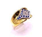 Sans prix de réserve - Bague - 9 carats Or jaune, Argent