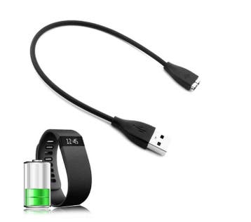 DrPhone Fitbit Charge HR USB Oplaadkabel - 21 cm - Zwart –, Verzenden, Nieuw