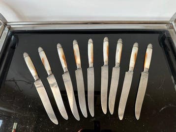 Tafelmes (9) - Zilver - Zilver en parelmoer