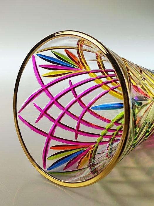 Secoloventesimo - Vaas - Regenboogvaas - 24 kt goud - Met de, Antiek en Kunst, Kunst | Designobjecten