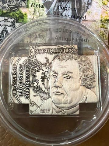 Kameroen. 100 Francs 2017 Martin Luther. 27g (Zonder