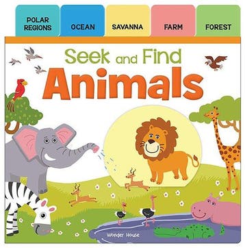 Seek And Find - Animals : Early Learning Board Books With, Verzenden, Wonder House Books