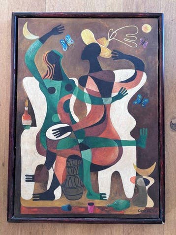 Mario Carreño (1913-1999) - Vlinderdans, Antiek en Kunst