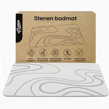 Moeve Diatomite Badmat - Sneldrogende Douchemat - 60x40cm -, Verzenden, Nieuw, Badmat