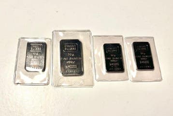 50 gram - Zilver .999 - Credit Suisse - Verzegeld (Zonder, Postzegels en Munten
