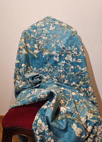 Fluweel! Stof Van Gogh Bloemmotief Mandorlo in fiore Art