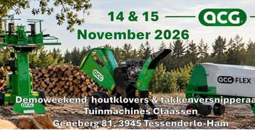 Houtkliever, kloofmachine, kliever | DEMOWEEKEND 14 & 15 nov, Staand, ACG, Nieuw, Ophalen of Verzenden