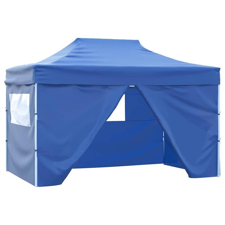 vidaXL Partytent met 4 zijwanden inklapbaar 3x4 m staal, Tuin en Terras, Partytenten, Nieuw, Verzenden