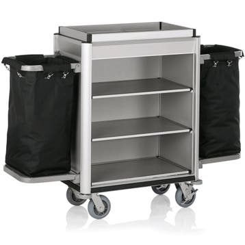 Huishoudwagen | ISABELLA | Aluminium/Hout | 3 Niveaus |, Verzenden, Nieuw in verpakking