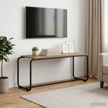 vidaXL TV Stand 98 x 35.5 x 42 cm Artisanaal eiken Bewerkt, Verzenden, Nieuw