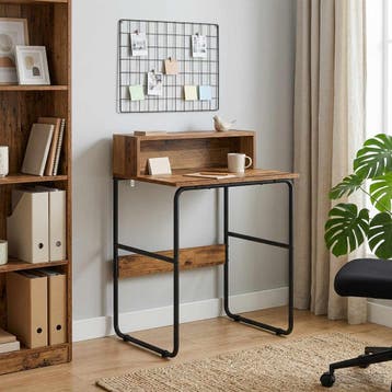 vidaXL Bureau met opslag Oud hout 60 x 50 x 91 cm, Huis en Inrichting, Bureaus, Verzenden, Nieuw