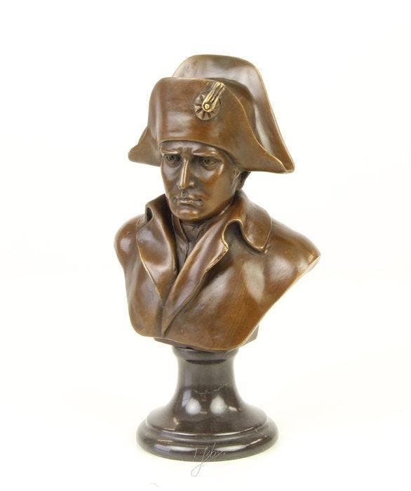 Figuur - A BRONZE BUST OF NAPOLEON No Reserve Price - Brons,, Antiek en Kunst, Curiosa en Brocante