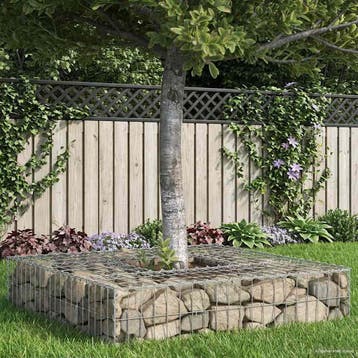 vidaXL Gabion verhoogd bed 100 x 100 x 20 cm Gegevens staal, Verzenden, Nieuw