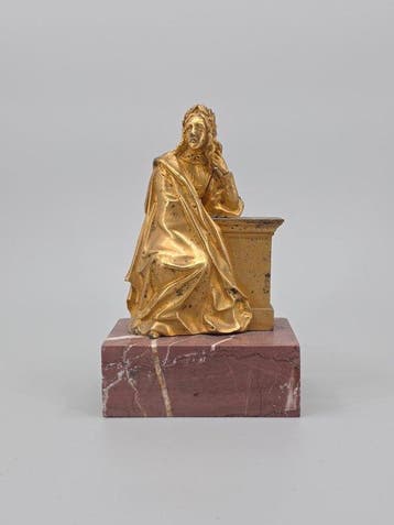 Scuola Francese - sculptuur, Poetessa Romantica o Musa -