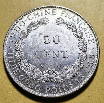 Indochine française. 50 Cents 1936 (Sans prix de réserve)