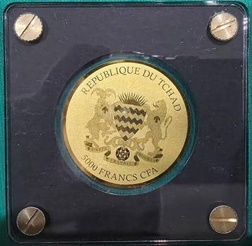 Tchad. 5000 Francs CFA 2020, Black Rhinoceros Big Five,