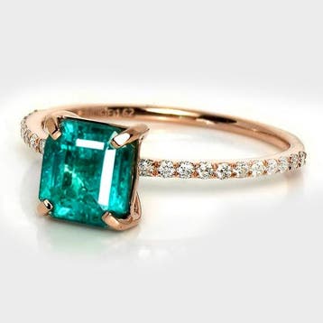 Zonder minimumprijs - Ring - 14 karaat Roségoud, IGI 1,62 ct, Handtassen en Accessoires, Ringen, Nieuw