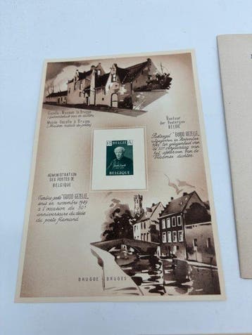 België 1949/1952 - 3 paginas LUXE (zeldzaam) LUX8