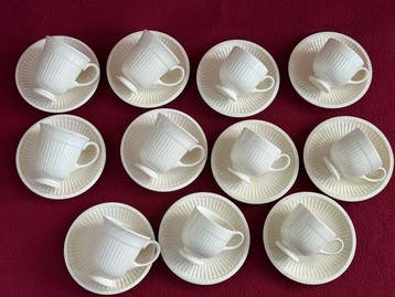 Wedgwood - Service à boisson (11) - Porcelaine à la cendre