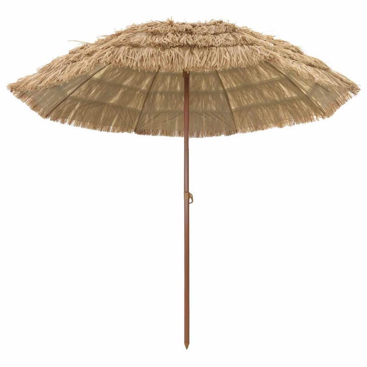 vidaXL Strandparasol Naturel 255 x 255 x 255 cm Polyester en, Jardin & Terrasse, Parasols, Envoi