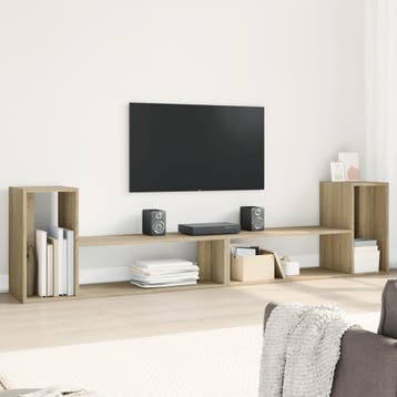 vidaXL Tv-meubelen 2 st 100x30x50 cm bewerkt hout sonoma, Verzenden, Nieuw