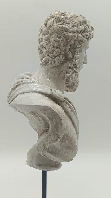 sculptuur, Busto di Lucio Vero - 40 cm - marmerpoeder