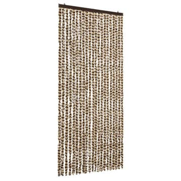 Vliegengordijn beige/bruin | 40% korting | Retour deal, 215 cm of meer, Hordeur, Zo goed als nieuw, 80 tot 100 cm