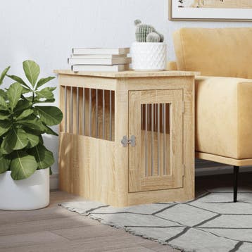 vidaXL Hondenbench 45x62x59 cm bewerkt hout sonoma, Verzenden, Nieuw